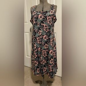 Columbia Black Floral UPF50 PFG Freezer III Dress Size XL